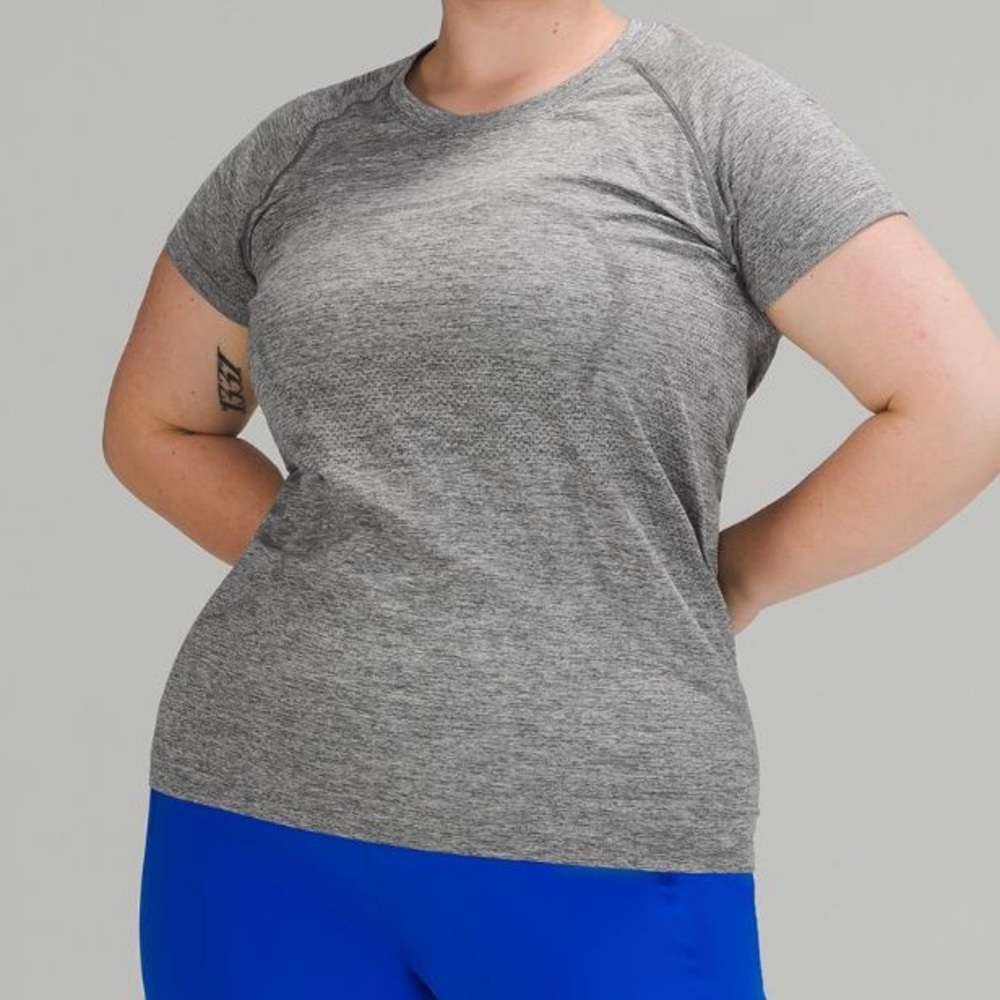 lululemon swiftly short sleeve || grey